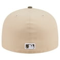 thumbnail image 4 of Men's New Era Light Beige/Olive Seattle Mariners Two-Tone Color Pack A-Frame 59FIFTY Fitted Hat, 4 of 5