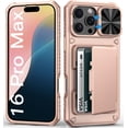 thumbnail image 1 of Funda de teléfono Wallet BXYJY para iPhone 16 Pro Max con tarjetero, 1 of 7