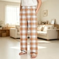 thumbnail image 2 of XAOFW Boys Plaid Pajama Pants Elastic Waist Sleepwear Trousers With Pockets Kids Fall Winter Casual Breathable Bottoms, 2 of 7
