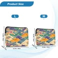 thumbnail image 4 of FORMRS 13"-13.3" Laptop Sleeve Protective Case Soft Carrying Quilted Computer Bag Cover, Beige Floral Wave, 4 of 7
