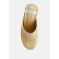 thumbnail image 4 of Jeydena Raffia Platform Clogs In Natural, 4 of 5