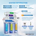 thumbnail image 2 of Max Water 10-Stage Alkaline/Mineral/Infrared Reverse Osmosis System w/ Pressure Gauge, 2 of 6