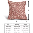 thumbnail image 5 of Vintage Flower Pillow Covers 18x18 Set of 2 Rustic Cute Small Floral Black Brown Old Style Decorative Throw Pillows Outdoor PillowCase Farmhouse Linen Cushion Case Decor for Home Sofa Couch Bed, 5 of 6