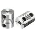 thumbnail image 6 of Uxcell 2PCS Motor Shaft 6.35mm to 6.35mm Helical Beam Coupler Coupling D20L25, 6 of 6