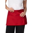 thumbnail image 2 of Delantal de Cintura Chef Works Rojo Unisex con Bolsillos Talla Única, 2 of 4