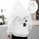 thumbnail image 1 of WILLBEST Sudaderas En Pareja Sudadera con Capucha Casual con Estampado De Cachorro Adorable para Otoño e Invierno Moda Cómoda Sudadera Holgada XGrande, 1 of 4