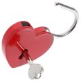 thumbnail image 4 of Small Padlock with Key Romantic Couples Wishing Lock Jewelry Box Suitcase Lock, 4 of 7