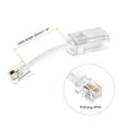 thumbnail image 2 of Teléfono Cable Unique Bargains Desenredador 360 Grados Giratorio Transparente Blanco 2 Piezas, 2 of 4