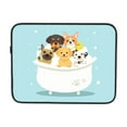 thumbnail image 7 of Cute Puppy Bathing Portable Laptop Sleeve Compatible with MacBook Air Notebook Computer Case for Men Women College School Students, 7 of 7