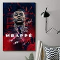 thumbnail image 6 of Mbappe Sports Poster Soccer Poster Canvas 90s Wall Art Room Aesthetic Posters Unframed 12x18inch(30x45cm), 6 of 7