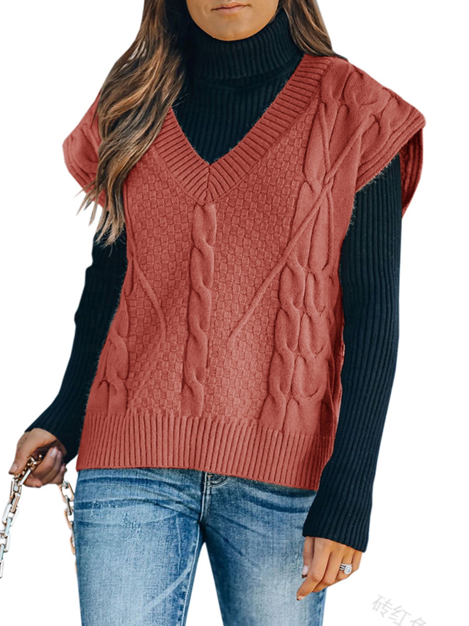 sleeveless oversized sweater