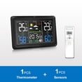 thumbnail image 2 of Weather Station Clocks Wireless Digital LED Calendars Table Clock With Temperature And Humidity Monitor Forecast ,Crystal Clear Screen, 2 of 7