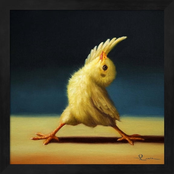 Great Art Now Yoga Chick Reverse Warrior by Lucia Heffernan, Framed Wall Art, 13.25W x 13.25H