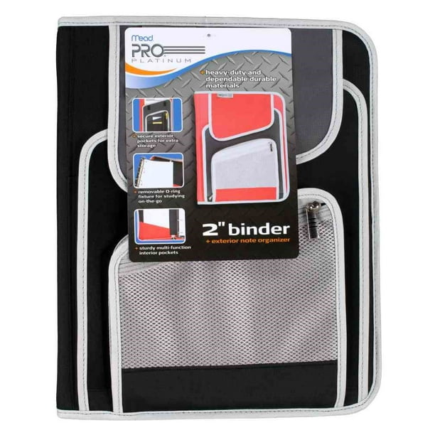 Mead 2 Inch PRO Zipper Binder, Gray, 1 Count - Walmart.com
