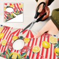 thumbnail image 6 of Yayeee Faucet Mat for Kitchen Sink 14.7" Diatomite Long Splash Guard Pad, Red Striped Lemon, 2 Pack, 6 of 7