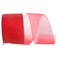 thumbnail image 1 of Reliant Ribbon 25621-220-40K 20.5 in. 50 Yards Chiffon Mono Sheer Ribbon, Rose Red, 1 of 1