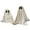 2pcs, variant on Happydeer Sequin Fabric Ghost Tabletop Decor Halloween Shiny Ghost Figurine for Halloween Bedroom Desktop Home Decor (Small, Without Light)