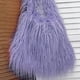 thumbnail image 2 of Bolso Mujer Mullido Bandolera Piel Sintética Color Sólido Niñas Invierno Morado, 2 of 7