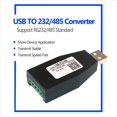 thumbnail image 3 of 2X USB TO RS232 RS485 USB Serial Communication Module Industrial Grade USB-232/485 Signal Converter,2 x USB-232/485 Converter,black, 3 of 7