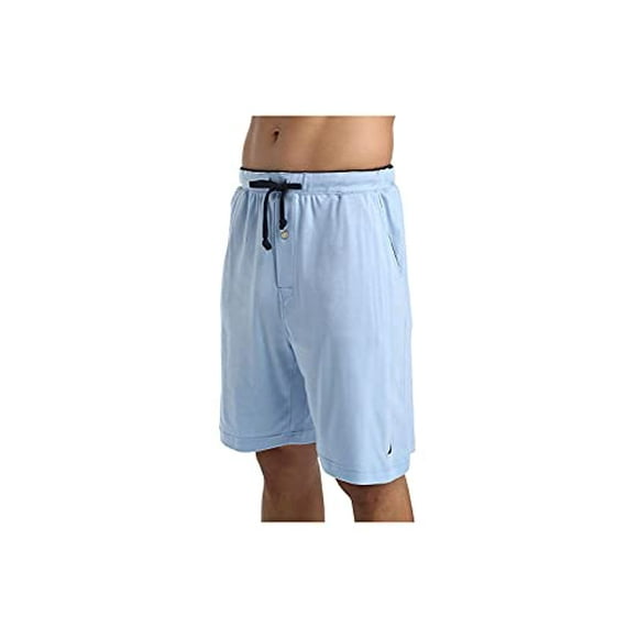 Nautica Short de Détente en Tricot Doux pour Hommes, Bleu Midi, Très Grand