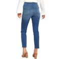 thumbnail image 2 of 1.STATE Womens Button Embelishment Straight Leg Jeans, Blue, 30, 2 of 3