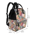 thumbnail image 2 of Daiia Tropical Fruit Large Capacity Baby Bag Waterproof Stylish Diaper Bag Mummy Backpack Adjustable Straps Diaper BagBaby Essentials Bag, 2 of 6