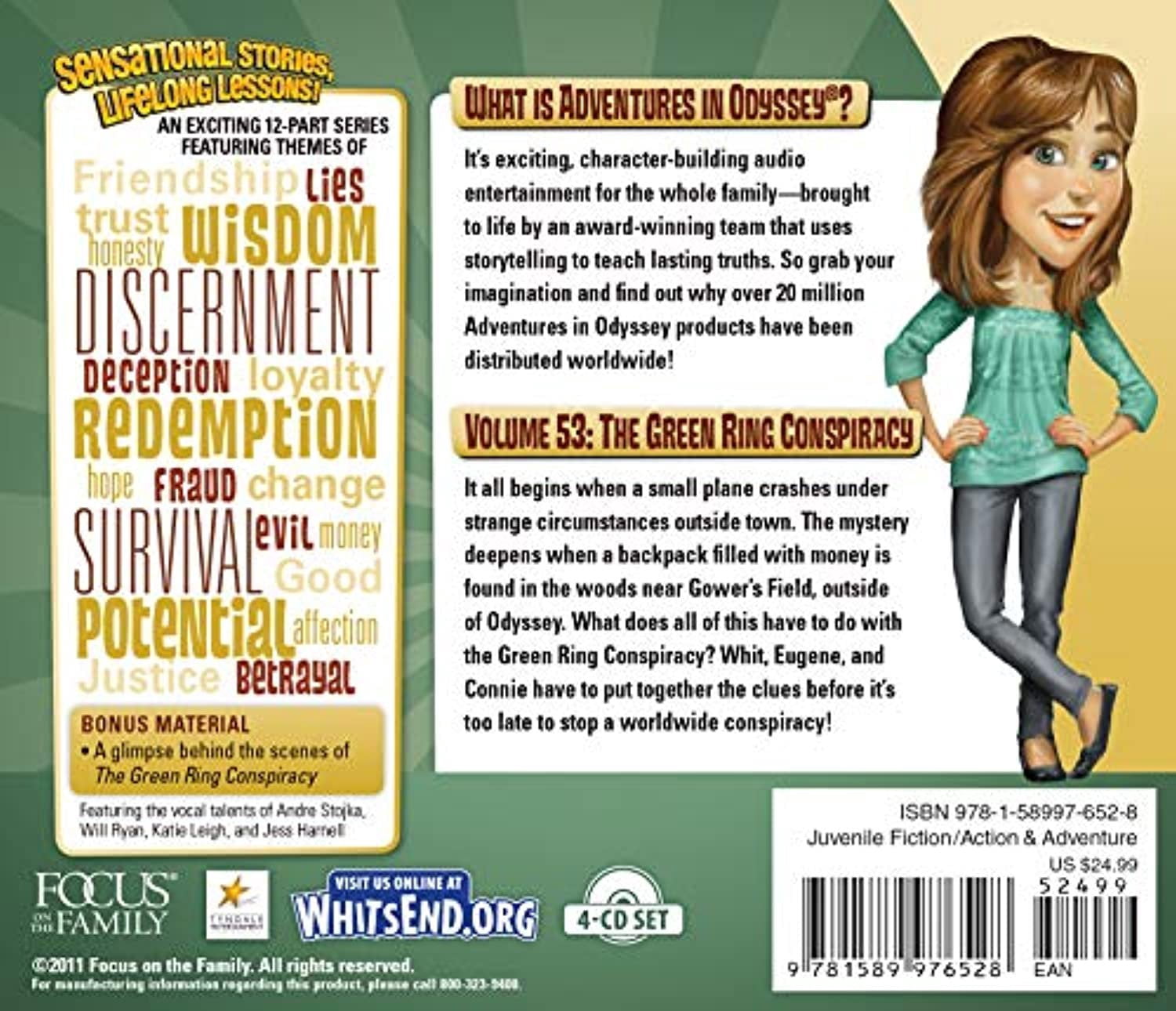 Adventures in Odyssey The Green Ring Conspiracy, Book 53, (Audiobook)