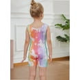 thumbnail image 5 of Gymnastics Leotards for Girls Rainbow Unicorn Toddlers Kids Tumbling Outfit Dance Unitard Biketards with Shorts, 5 of 6