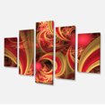 thumbnail image 2 of Pink Symmetrical Fractal Pattern - Floral Canvas Art Print, 2 of 3