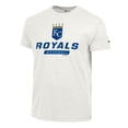 thumbnail image 2 of Men's Champion White Kansas City Royals Ultimate Tri-blend T-Shirt, 2 of 3