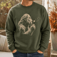 thumbnail image 3 of Gorilla Shirt, Dandelion Blowing Ape Sweatshirt, Vintage Wildlife Graphic Hoodie and T-Shirt, Funny Nature Lover Gift for Men and Women, 3 of 9