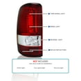 thumbnail image 3 of Spec-D Tuning Red Clear Lens Tail Lights Compatible with 2000-2006 Chevy Tahoe Suburban 1500/2500, GMC Yukon/Yukon XL, Left + Right Pair Assembly, 3 of 7