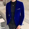thumbnail image 3 of Traje pequeño de estilo coreano para hombre, abrigo informal de moda de un solo oeste, color sólido, para jóvenes, de terciopelo dorado, abrigo pequeño para hombre, 3 of 5