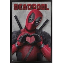 Marvel Deadpool Legacy - Heart Wall Poster, 22.375" x 34" Framed