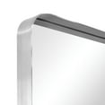 thumbnail image 6 of Empire Art Direct Ultra Stainless Steel Rectangular Wall Mirror Brushed Silver 24" x 36" Silver, 6 of 14