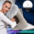 Inflatable Travel Pillow,Airplane Pillow with Super Soft Slipcover