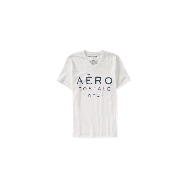 Camiseta gráfica Aeropostale NYC para hombre, blanca, mediana Aeropostale Camiseta gráfica