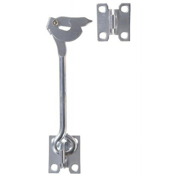 Hillman Group 851935 Carded - Gate Hook With Plates Zinc, 6 in.