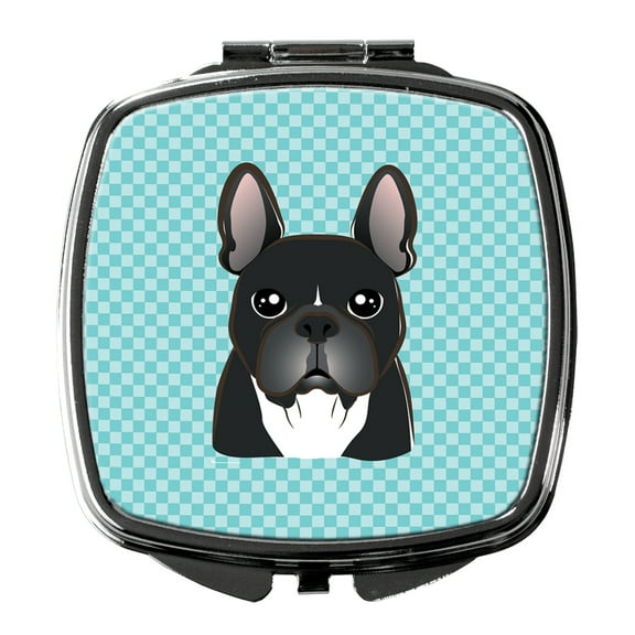 Checkerboard Blue French Bulldog Compact Mirror BB1165SCM