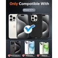 thumbnail image 2 of Diverbox for iPhone 15 Pro Case, 2 in 1 Shockproof DropProof Protective Phone Case with Screen Protector - Black, 2 of 7