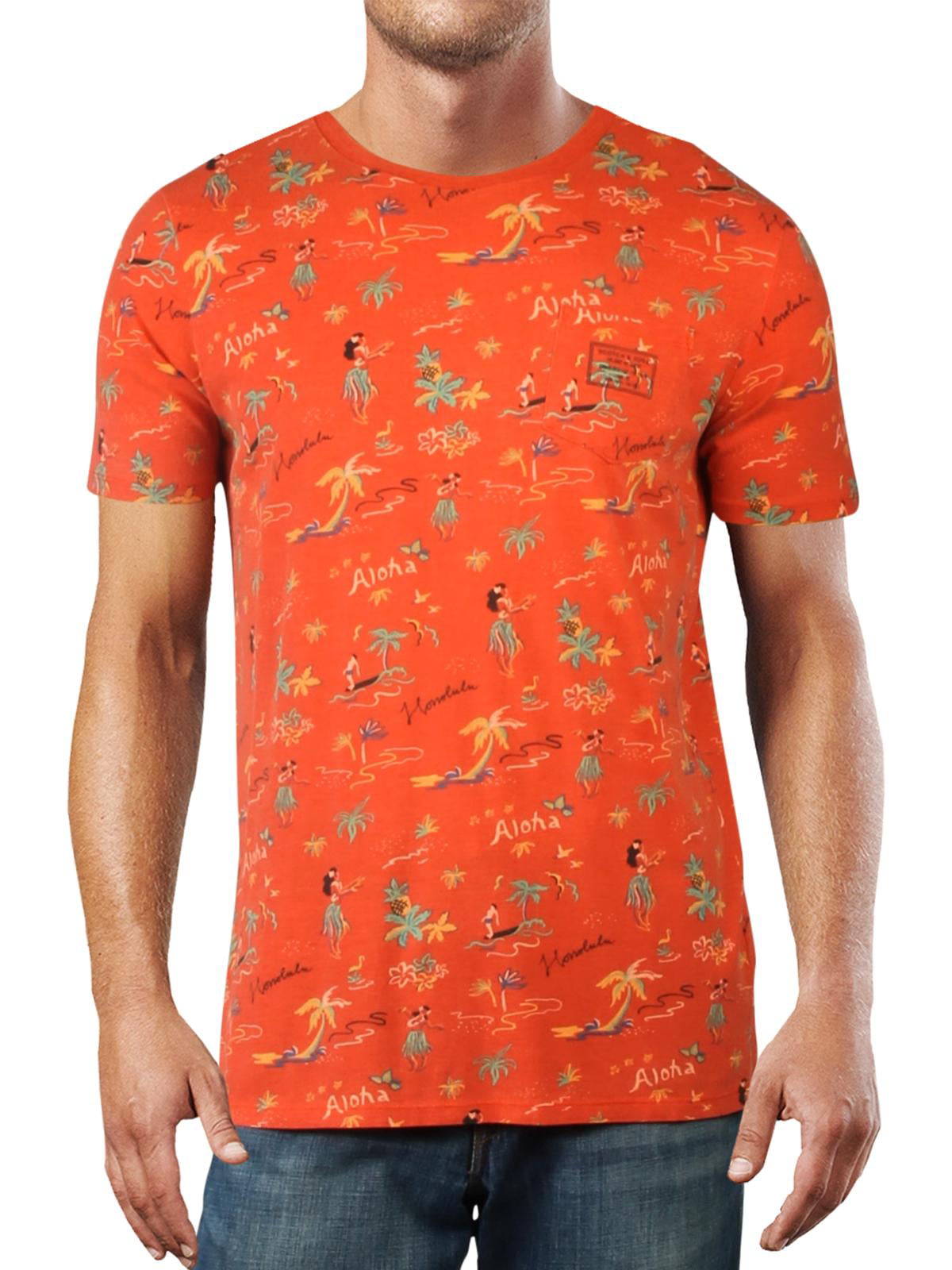 Scotch & Soda Mens The Pool Side All-Over Printed Tee 