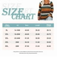thumbnail image 6 of CASSIE LIZ Plus Size Shirts 4X Long Sleeve Womens Tops Fall Crew Neck Colorful Striped Sweatshirts Fashion Buttons Tee Loose Fit Tunics Winter Blouses Casual Pullovers 4XL 24W 26W, 6 of 6
