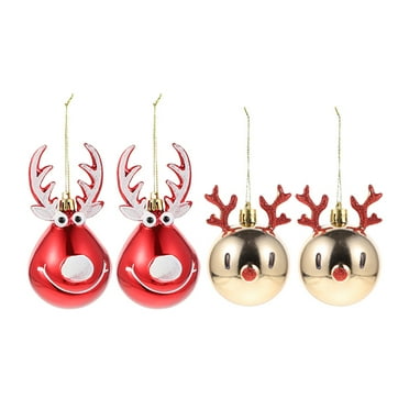 BERTDOMD 4pcs Christmas Ball Pendants Xmas Tree Ornaments Party Hanging Decoration Party Favor