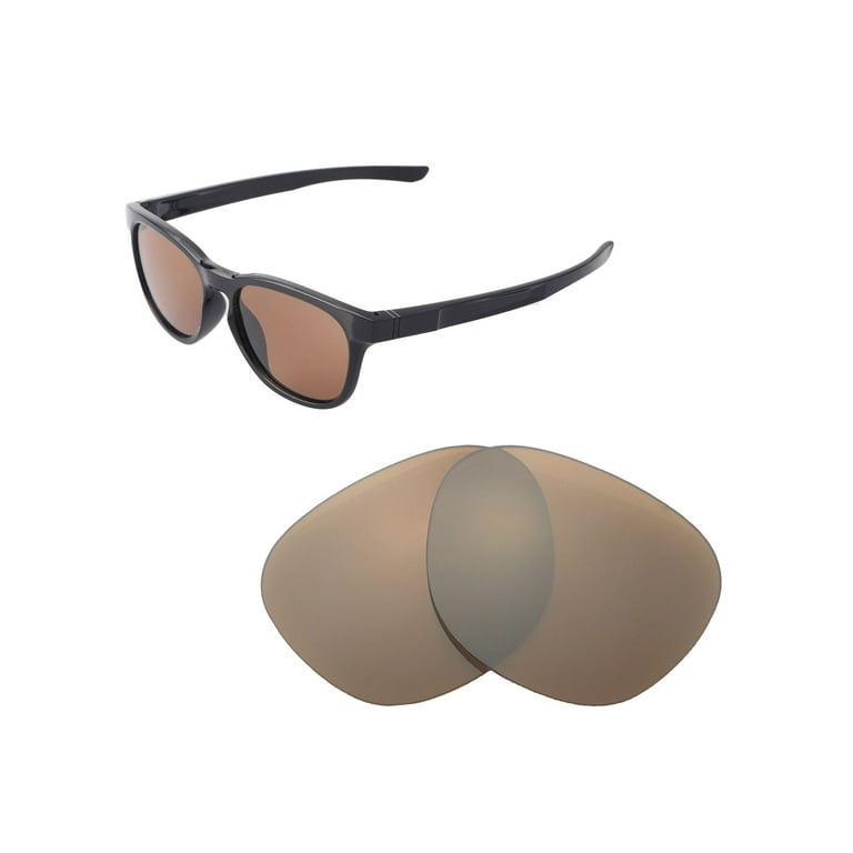 Walleva Brown Polarized Replacement Lenses for Oakley Stringer Sunglasses