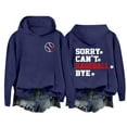 thumbnail image 4 of BODOAO Baseball Hoodies for Womens 2025 Letterprinted Baseball Long Sleeved Hoodie Baseball Mom Sweatshirt Funny Game Day Baseball Pullover Tops Fall Outfits Trendy Fashion Pullover Tops Dark Blue 4Xl, 4 of 4