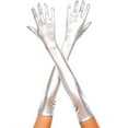 thumbnail image 3 of Music Legs Women's Extra long metallic gloves 457-BLACK, 3 of 7