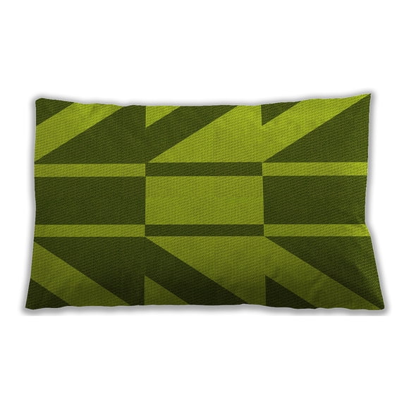 Ahgly Company Indoor Rectangular Contemporary Lumbar Throw Pillow, 13 inch by 19 inch