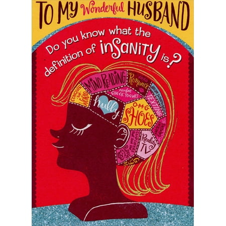 Designer Greetings Definition of Insanity: Husband Funny Valentine's Day