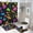 Colorful Paint Splatters, variant on Shower Curtain Set 4 Piece include Shower Curtain and Rugs and Non Slip U Shaped Toilet Rugs Luxury Bathroom Decor Creep Smiley