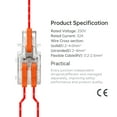 thumbnail image 4 of Conectores de cable GKEEMARS Mini Electrical, 20 piezas, 1 entrada y 2 salidas, PC, 4 of 6